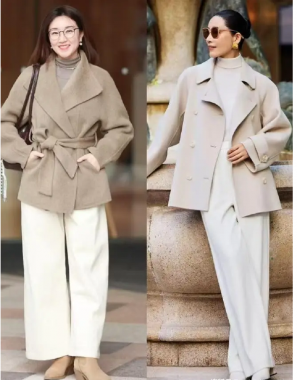 Mùa đông năm nay, xu hướng áo khoác ngắn phối quần ống rộng lên ngôi Mùa đông năm nay, xu hướng áo khoác ngắn phối quần ống rộng lên ngôi