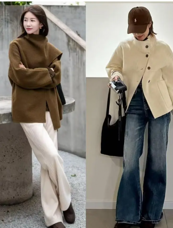 Mùa đông năm nay, xu hướng áo khoác ngắn phối quần ống rộng lên ngôi Mùa đông năm nay, xu hướng áo khoác ngắn phối quần ống rộng lên ngôi