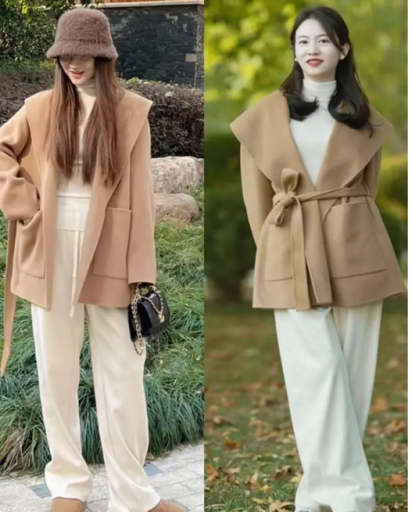 Mùa đông năm nay, xu hướng áo khoác ngắn phối quần ống rộng lên ngôi Mùa đông năm nay, xu hướng áo khoác ngắn phối quần ống rộng lên ngôi