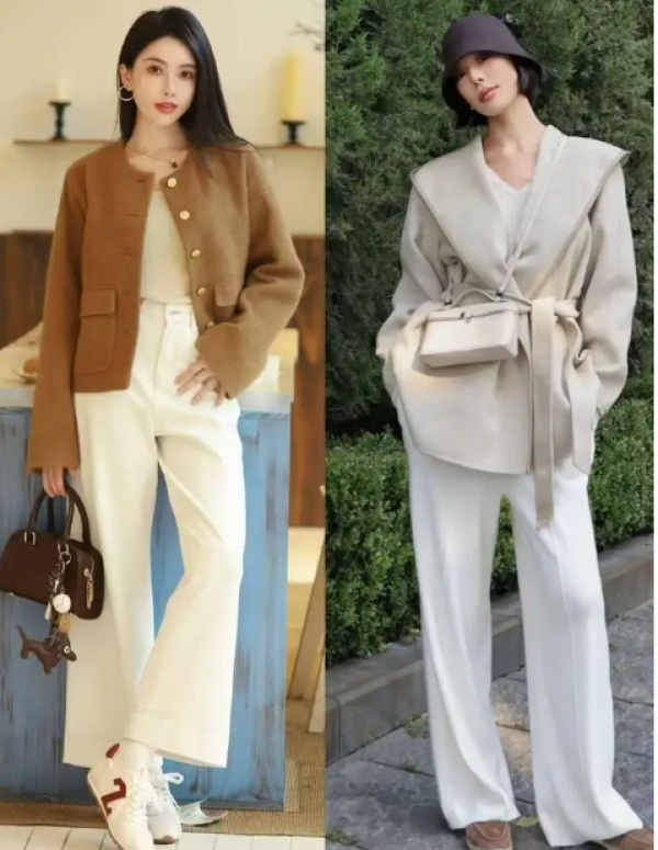 Mùa đông năm nay, xu hướng áo khoác ngắn phối quần ống rộng lên ngôi Mùa đông năm nay, xu hướng áo khoác ngắn phối quần ống rộng lên ngôi