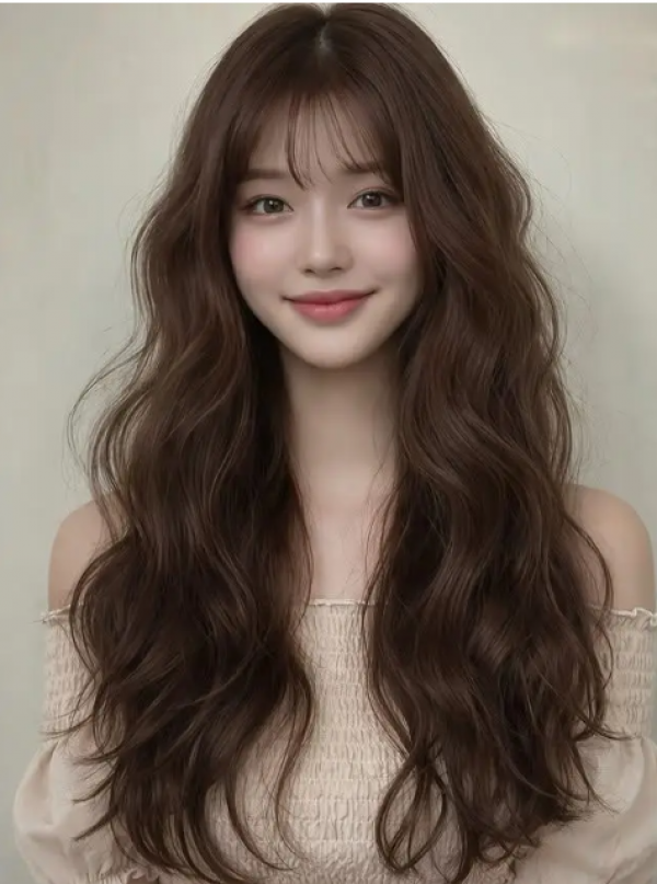 Tóc dài gợn sóng kiểu Hàn Quốc: lựa chọn tạo phong cách cho nhiều độ tuổi Tóc dài gợn sóng kiểu Hàn Quốc: lựa chọn tạo phong cách cho nhiều độ tuổi