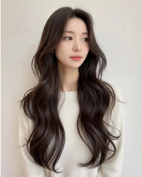 Tóc dài gợn sóng kiểu Hàn Quốc: lựa chọn tạo phong cách cho nhiều độ tuổi Tóc dài gợn sóng kiểu Hàn Quốc: lựa chọn tạo phong cách cho nhiều độ tuổi