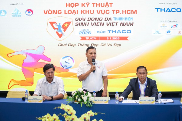 Giải TNSV cập nhật luật mới như VCK U.23 châu Á 2026, rất bài bản và chuyên nghiệp