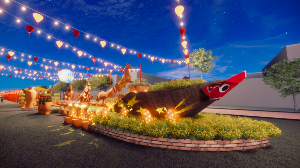 Chợ hoa xuân 'Trên bến dưới thuyền' ở phường Phú Định, TP.HCM bắt đầu từ 2.2 Chợ hoa xuân 'Trên bến dưới thuyền' ở phường Phú Định, TP.HCM bắt đầu từ 2.2