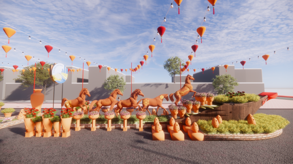 Chợ hoa xuân 'Trên bến dưới thuyền' ở phường Phú Định, TP.HCM bắt đầu từ 2.2 Chợ hoa xuân 'Trên bến dưới thuyền' ở phường Phú Định, TP.HCM bắt đầu từ 2.2