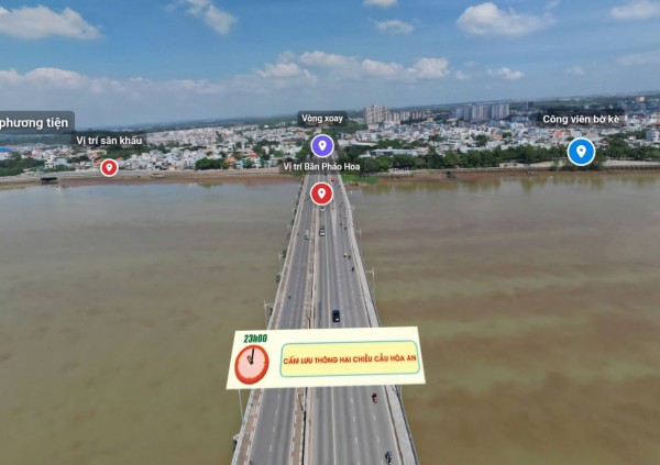 Chào tết dương lịch năm 2026, Đồng Nai bắn pháo hoa 15 phút ở cầu Hóa An