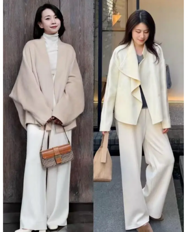 Mùa đông năm nay, xu hướng áo khoác ngắn phối quần ống rộng lên ngôi Mùa đông năm nay, xu hướng áo khoác ngắn phối quần ống rộng lên ngôi