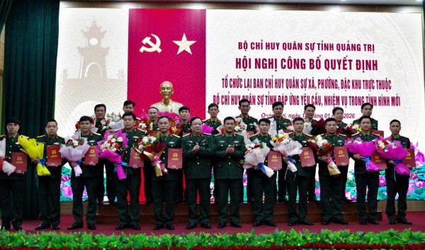 Quảng Trị: Điều động 78 sĩ quan quân đội về Ban Chỉ huy quân sự cấp xã