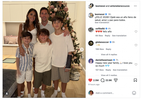 Thông điệp đầu năm 2026 của Messi, bất ngờ không có World Cup: Mong mỏi thế giới hòa bình