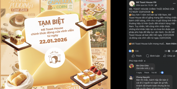 Tiệm bánh mì ở TP.HCM thông báo đóng cửa vĩnh viễn từ hôm nay 22.1, vì sao? Tiệm bánh mì ở TP.HCM thông báo đóng cửa vĩnh viễn từ hôm nay 22.1, vì sao?