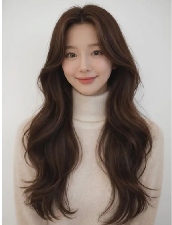 Tóc dài gợn sóng kiểu Hàn Quốc: lựa chọn tạo phong cách cho nhiều độ tuổi Tóc dài gợn sóng kiểu Hàn Quốc: lựa chọn tạo phong cách cho nhiều độ tuổi