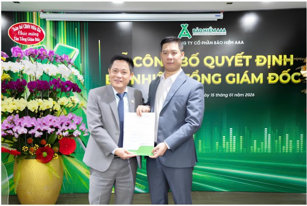 Tổng công ty cổ phần Bảo hiểm AAA bổ nhiệm Tổng giám đốc mới