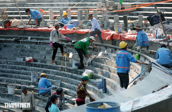 Cận cảnh biểu trưng hình giọt nước tại công viên số 1 Lý Thái Tổ