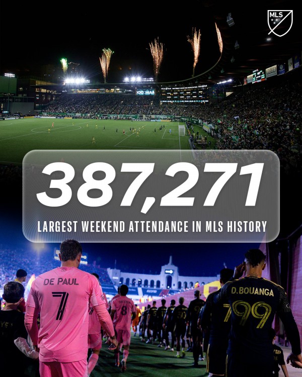 Messi giúp MLS tạo kỷ lục ‘cực khủng’ về khán giả, thiết lập cột mốc lịch sử