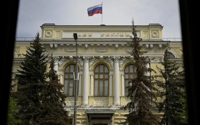 Ngân hàng Trung ương Nga ở Moskva. Ảnh: AFP/TTXVN