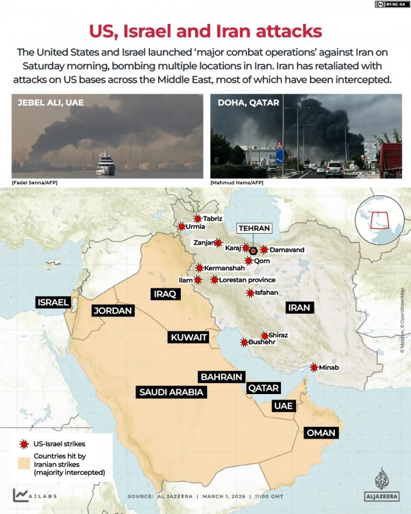 Căng thẳng lan rộng, nhiều nơi ở Trung Đông bị tấn công Căng thẳng lan rộng, nhiều nơi ở Trung Đông bị tấn công