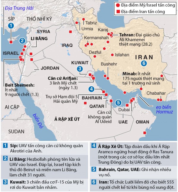 Binh sĩ Mỹ thương vong gia tăng, ông Trump không loại trừ tấn công Iran trên bộ