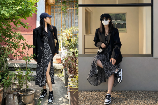 Blazer phối váy hoa nhí “gây sốt” mùa xuân 2026