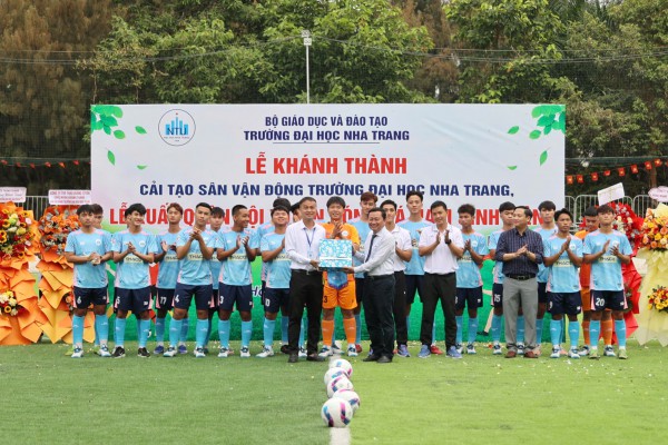 Trường ĐH Nha Trang khánh thành SVĐ, xuất quân dự VCK TNSV THACO cup 2026