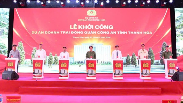 Công an Thanh Hóa khởi công doanh trại đóng quân rộng hơn 32 ha Công an Thanh Hóa khởi công doanh trại đóng quân rộng hơn 32 ha
