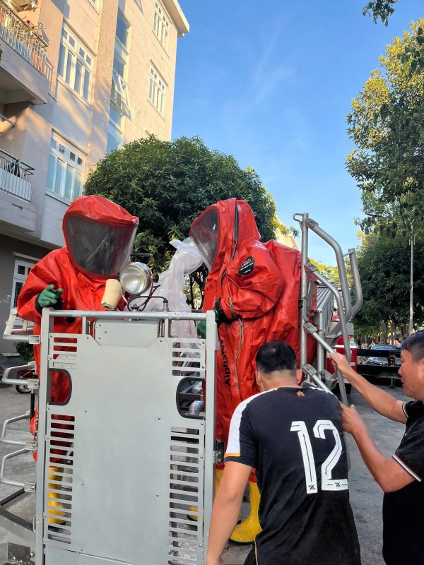 Kịp thời xử lý tổ ong 'khủng' trong khu dân cư ở TP.HCM