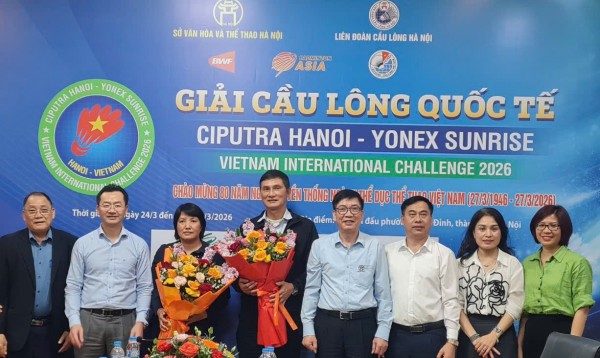 Giải cầu lông Ciputra Hà Nội hứa hẹn hấp dẫn, quy tụ nhiều tay vợt giỏi quốc tế