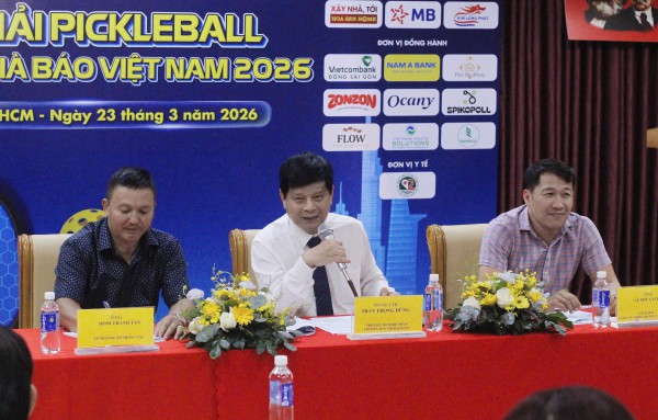 Lần đầu tiên tổ chức giải pickleball cho người làm báo tại Việt Nam