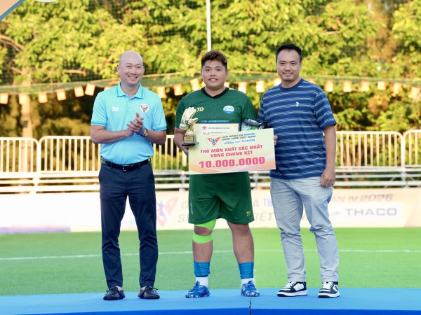 Trỗi dậy sau chấn thương, trở thành thủ môn giỏi nhất TNSV THACO cup 2026