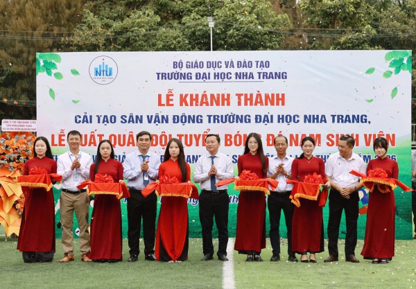 Trường ĐH Nha Trang khánh thành SVĐ, xuất quân dự VCK TNSV THACO cup 2026