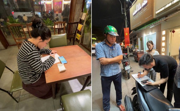 Vụ lấn chiếm bãi xe công cộng: Chủ quán nước ký cam kết không vi phạm