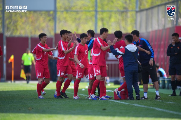 U.23 Thái Lan thua đậm U.23 Triều Tiên, chính thức hết cơ hội vô địch giải giao hữu Trung Quốc