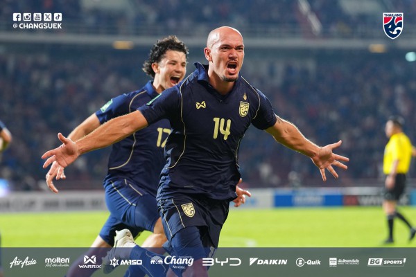 Đội tuyển Thái Lan thắng Turkmenistan phút 89, lách khe cửa hẹp giành vé Asian Cup 2027, Philippines bị loại