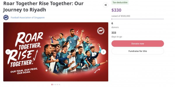 ‘Độc lạ’ bóng đá Singapore, kêu gọi CĐV quyên góp hơn 10 tỉ đồng cho đội tuyển dự Asian Cup