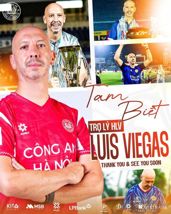 CLB CAHN bất ngờ chia tay trợ lý ‘ồn ào’ nhất V-League Luis Viegas