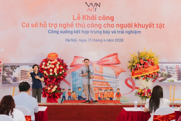 VỤN Art khởi công “ngôi nhà hy vọng” cho người khuyết tật VỤN Art khởi công “ngôi nhà hy vọng” cho người khuyết tật