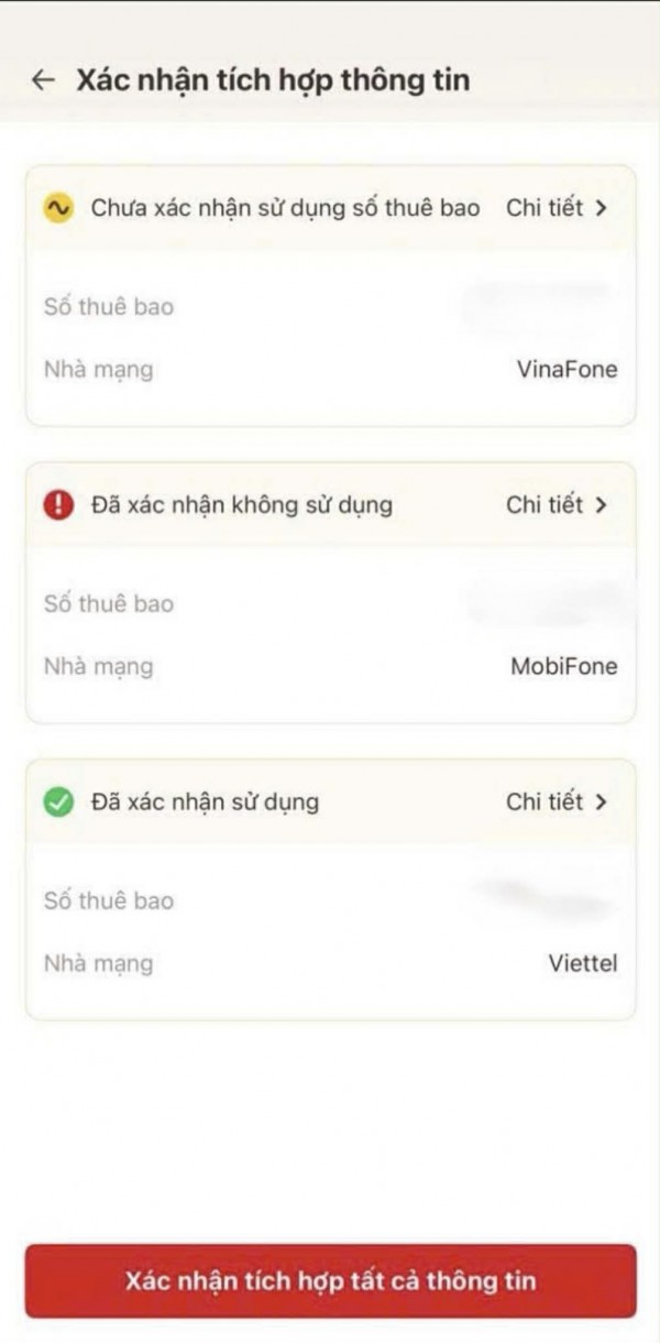 7 bước tự xác thực SIM chính chủ bằng ứng dụng VNeID