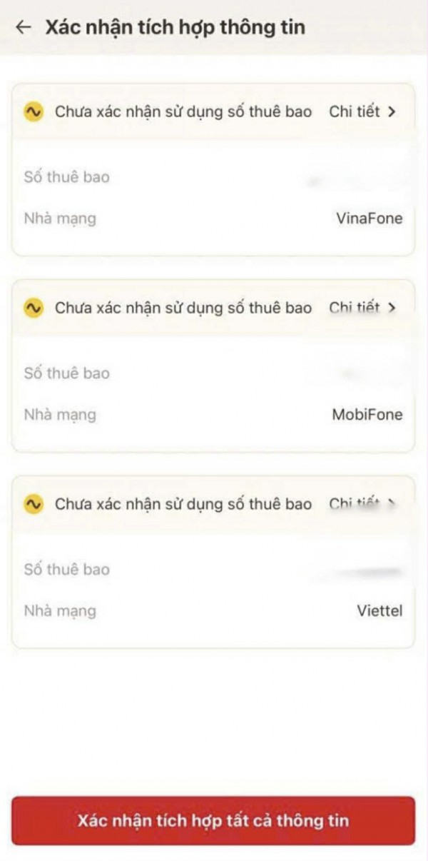 7 bước tự xác thực SIM chính chủ bằng ứng dụng VNeID