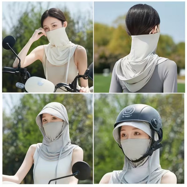 Nhanh tay chọn chiếc khăn trùm đầu chống nắng nóng 