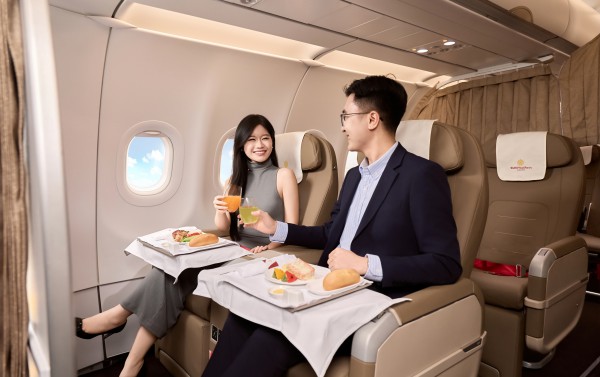 Trải nghiệm 'nét thanh lịch Đông Dương' trên máy bay của Sun Phuquoc Airways