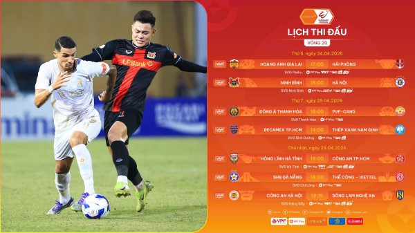 Lịch thi đấu V-League rất hay hôm nay: Nam Định làm khách đầy thử thách, Thanh Hóa không còn đường lùi