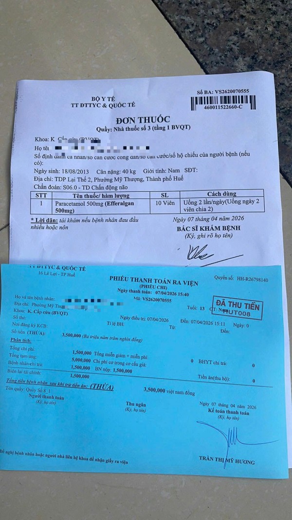 Công an Huế mời chủ tạp hóa đánh liên tiếp vào mặt nam sinh, lên làm việc