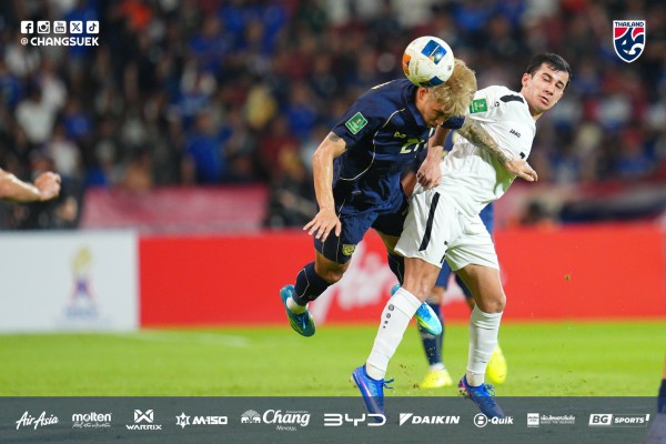 Đội tuyển Thái Lan thắng Turkmenistan phút 89, lách khe cửa hẹp giành vé Asian Cup 2027