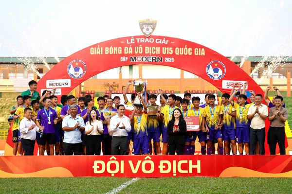 Giải U.15 quốc gia có nhà vô địch mới, lần đầu bản lĩnh của U.15 Hà Nội