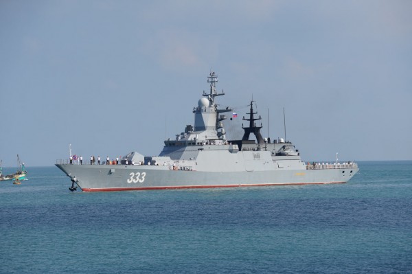 Hai tàu chiến Hạm đội Thái Bình Dương của Nga cập cảng Sihanoukville ở Campuchia