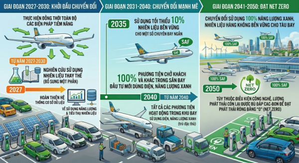 Yêu cầu sân bay lập kế hoạch đổi toàn bộ phương tiện mặt đất sang xe điện