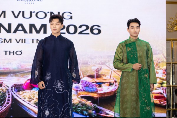 Áo dài phom rộng thành điểm nhấn trên sân khấu nhan sắc   