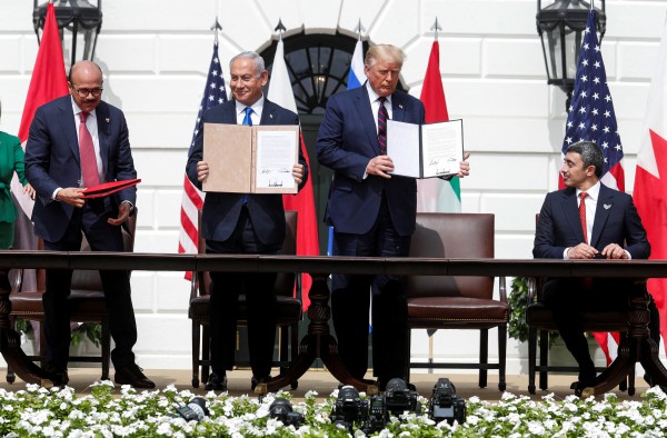 Ông Trump gắn thỏa thuận Iran với hiệp định bình thường hóa quan hệ Ả Rập - Israel Ông Trump gắn thỏa thuận Iran với hiệp định bình thường hóa quan hệ Ả Rập - Israel