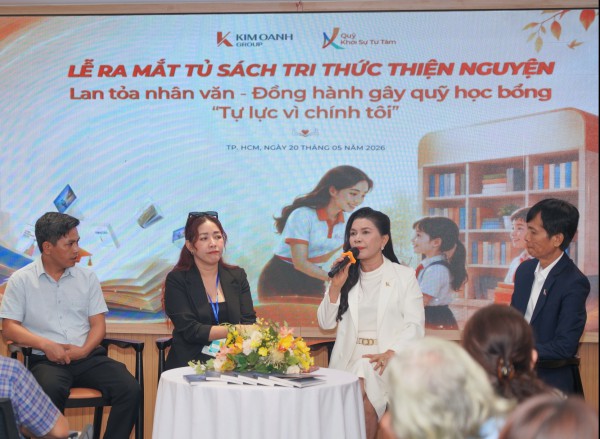 Ra mắt tủ sách 'Tri thức thiện nguyện' gây quỹ học bổng cho trẻ mồ côi