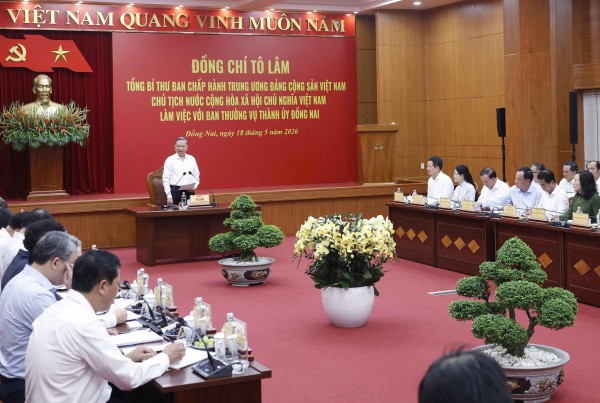 Tổng Bí thư, Chủ tịch nước Tô Lâm làm việc với Thành ủy Đồng Nai