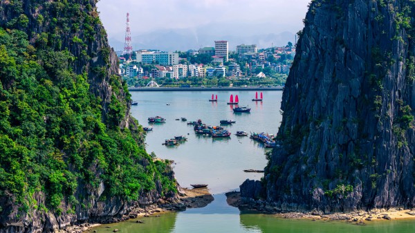 Ngắm cánh buồm đỏ đầy hoài niệm trên vịnh Hạ Long